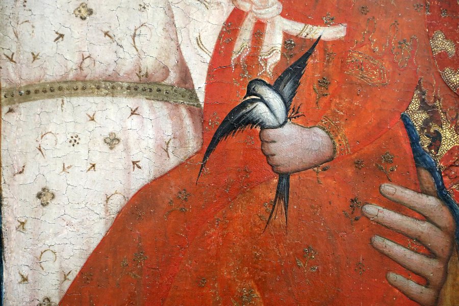 File:Rossello di jacopo franchi, madonna in trono col bambino e santi, 1420-30 ca., dal pieve s.g. evangelista e monterappoli 06,2 rondine.jpg