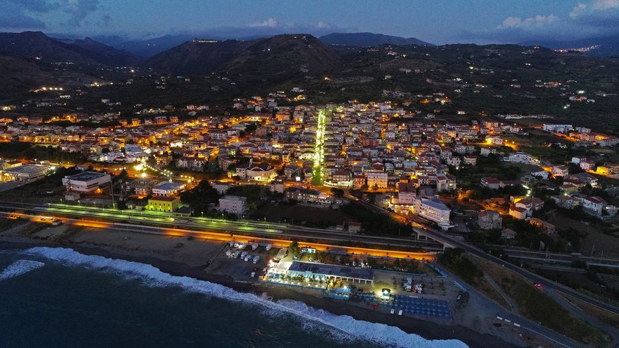 File:Panorama notturno Campora San Giovanni drone 2020.jpg